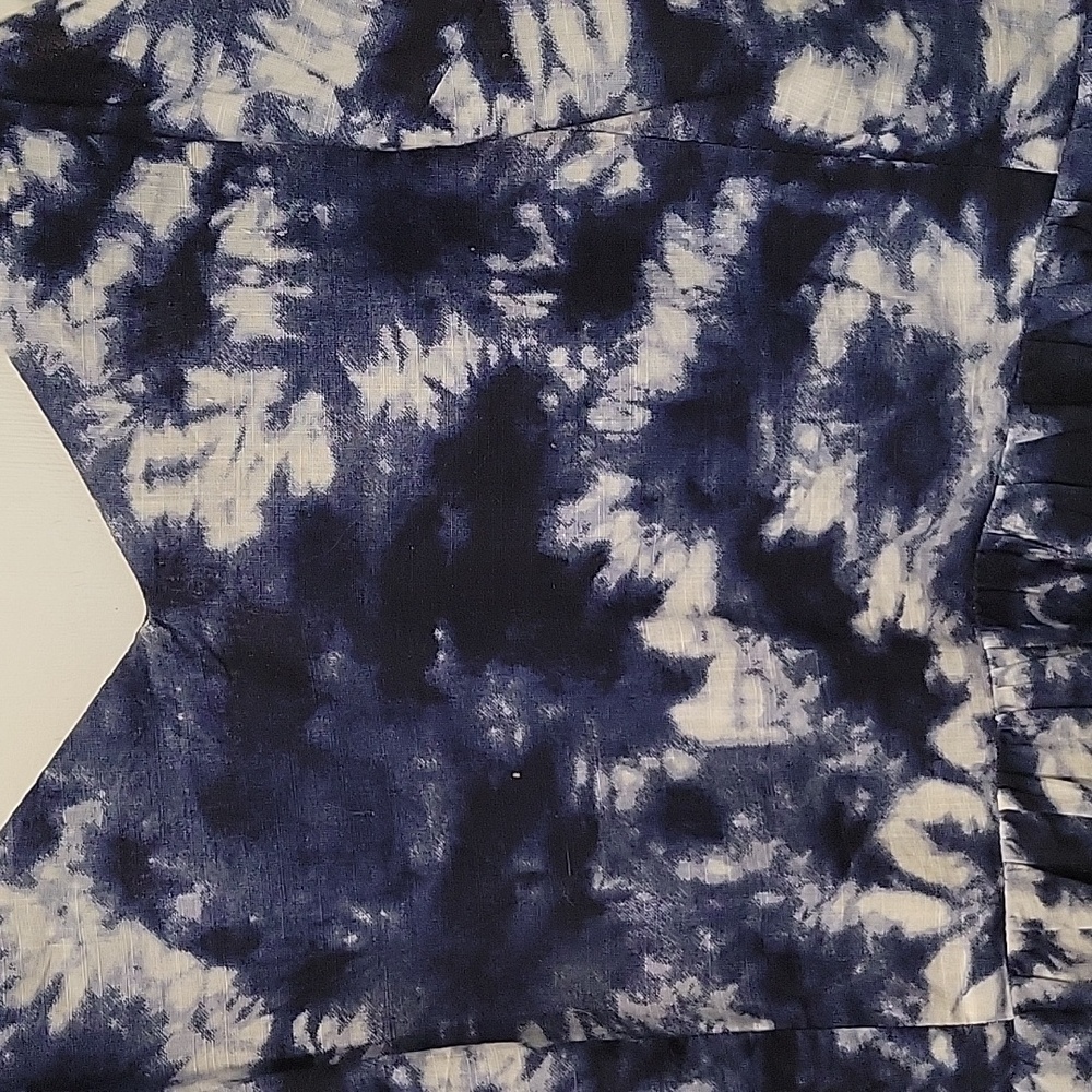 GAP Blue Tie Dye Midi Dress Size 4 - Picture 5 of 9